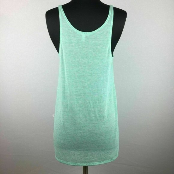 Victorias Secret S Hi-Lo Slit Sides Tank Poly Flax - Picture 7 of 11